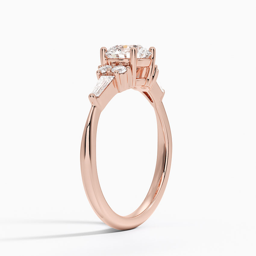 Lab Grown Sapphire Yvonne Lab Diamond Ring in 14K Rose Gold