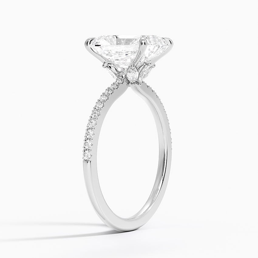 Hidden Flower Halo Diamond Ring