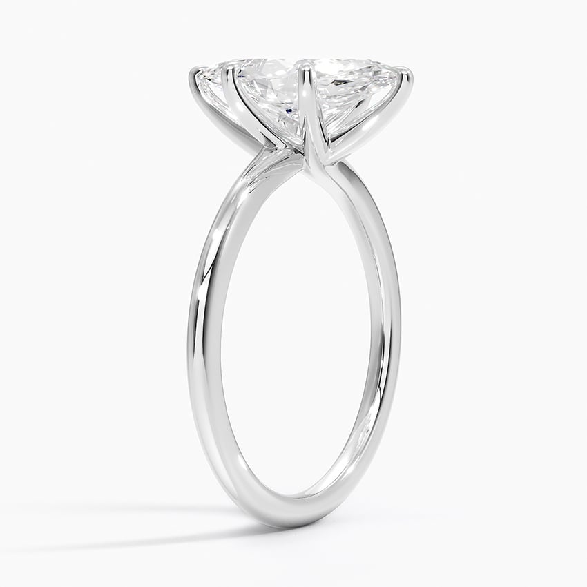 18K White Gold Monsella Solitaire Ring