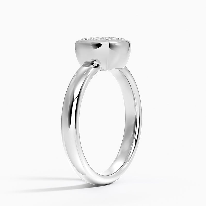 Platinum Andrea Bezel Prong Ring