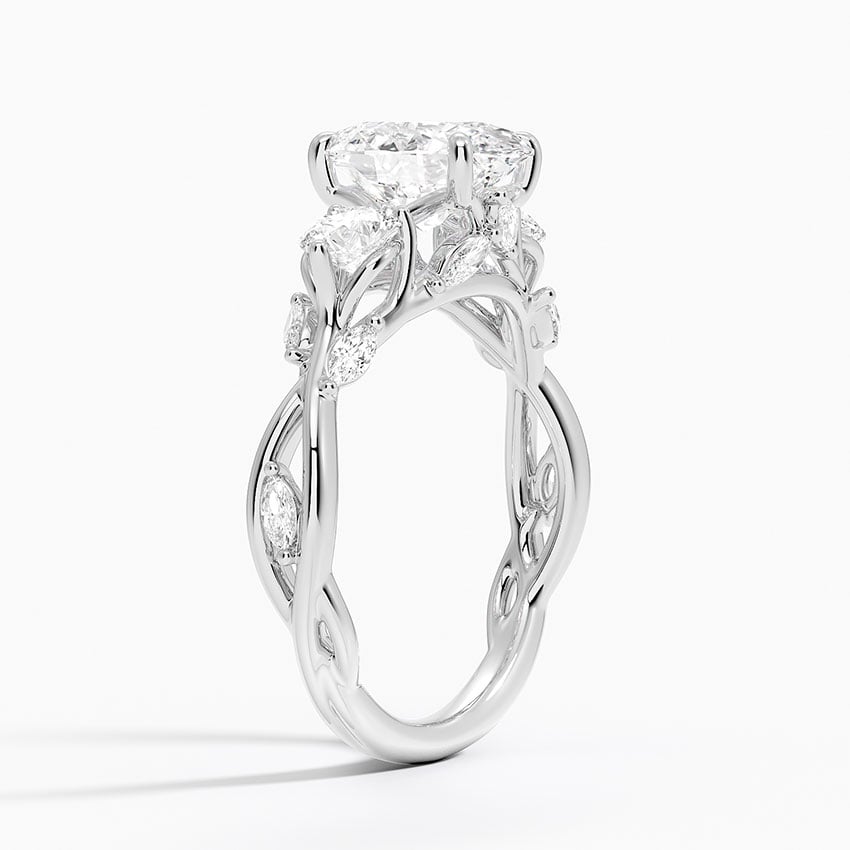 18K White Gold Secret Garden Three Stone Diamond Ring (3/4 ct. tw.)