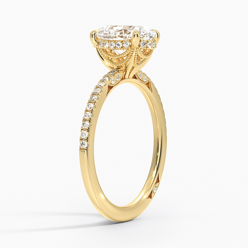 18K Yellow Gold Simply Tacori Luxe Drape Diamond Ring