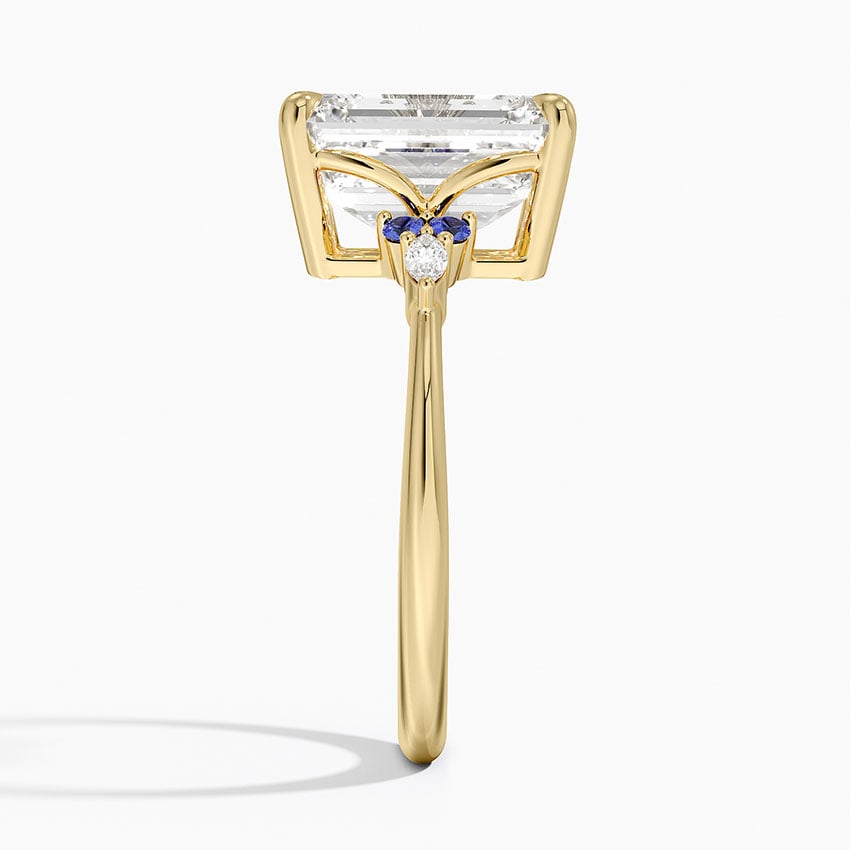 18K Yellow Gold Nadia Sapphire and Diamond Ring