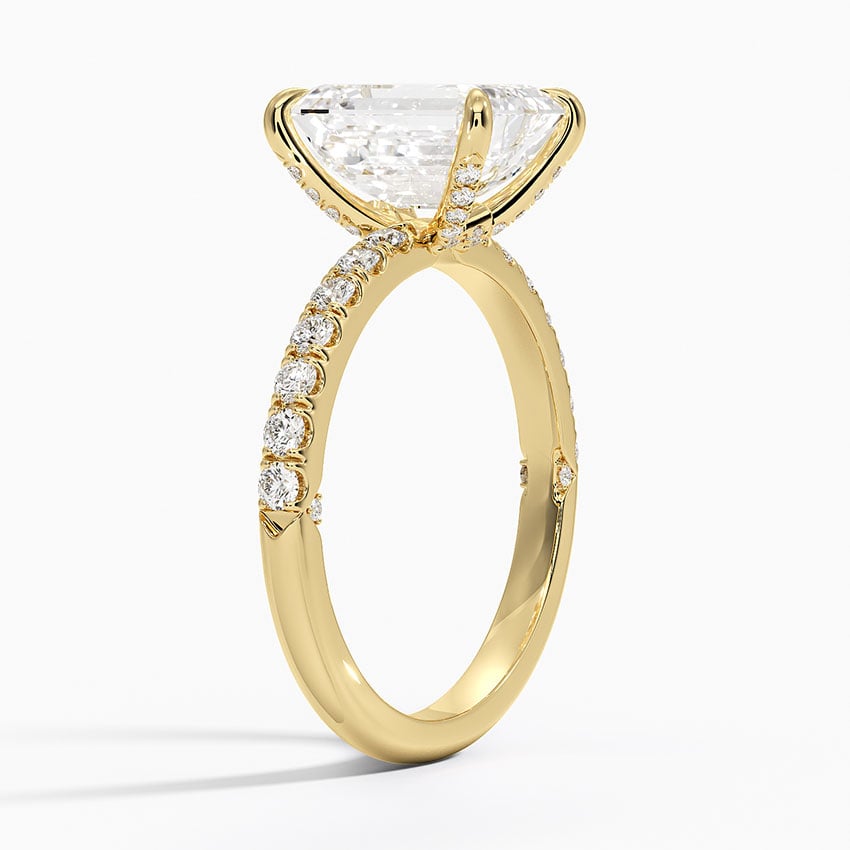 Diamond Accented Inner Impression Ring