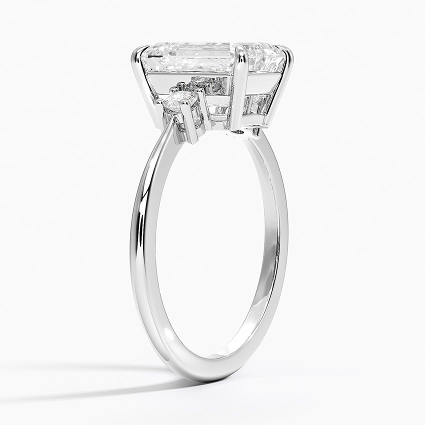Three Diamond Engagement Ring - Selene