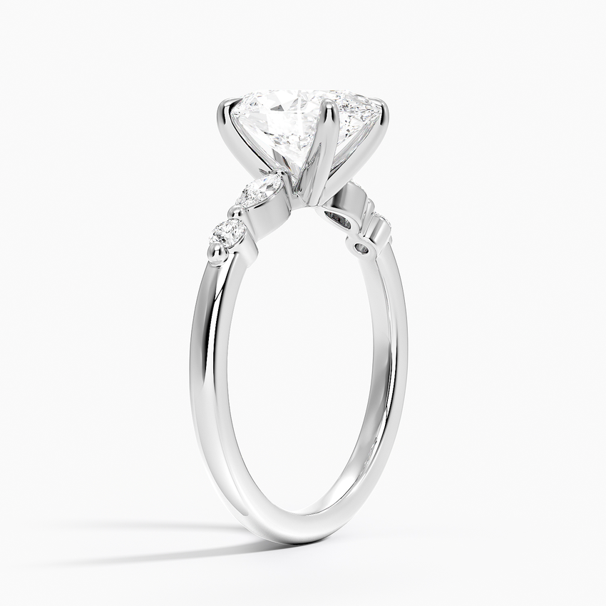 Marquise and Round Diamond Ring