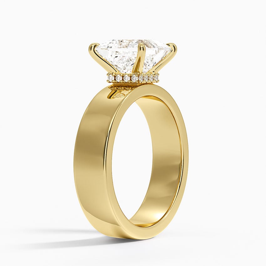 Thick Band Engagement Ring - Alden