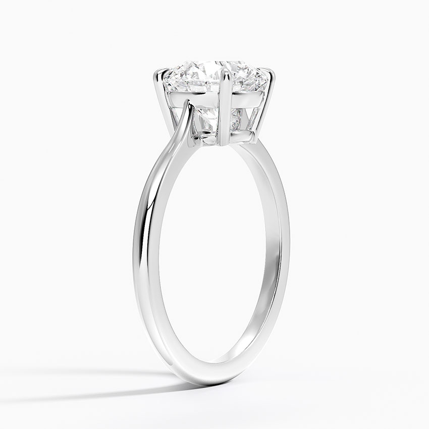 18K White Gold Elle Solitaire Ring