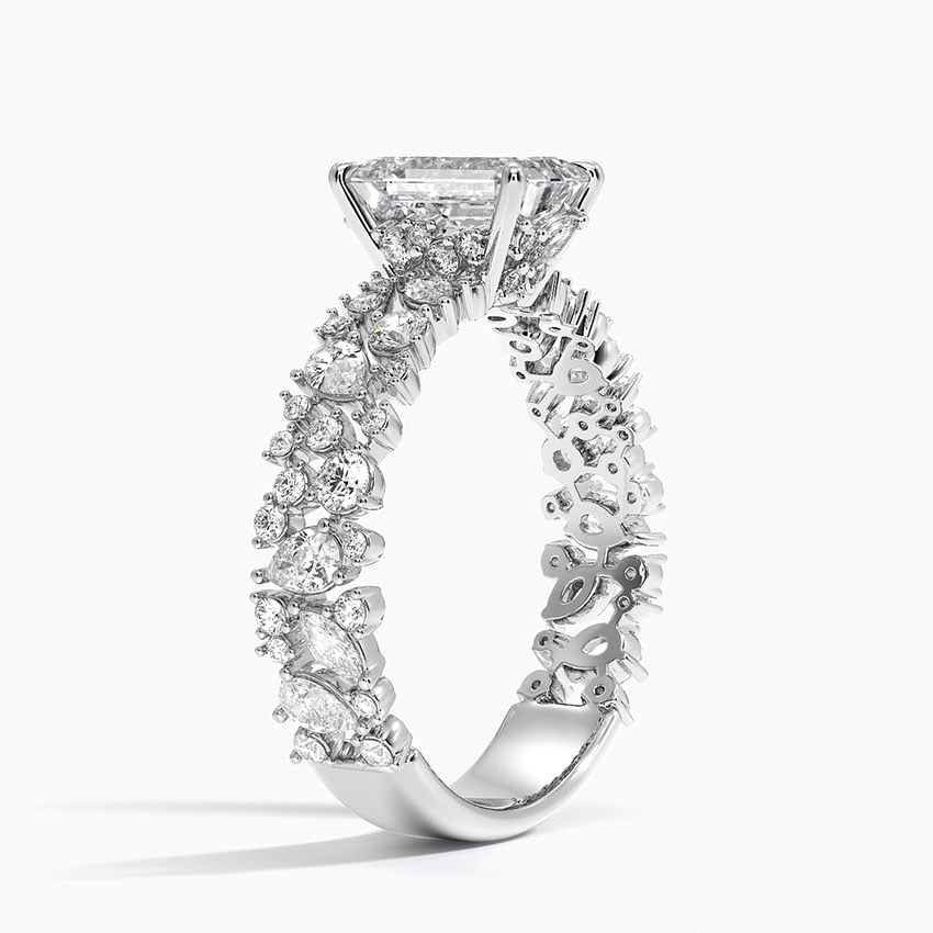 PT Aquamarine Glacé Diamond Ring (3/4 ct. tw.), large top view