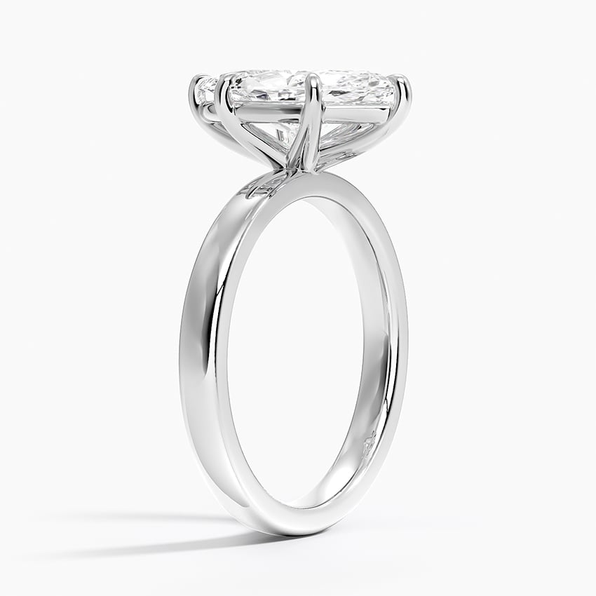 18K White Gold Fairmined Perfect Fit Solitaire 2.5mm Ring