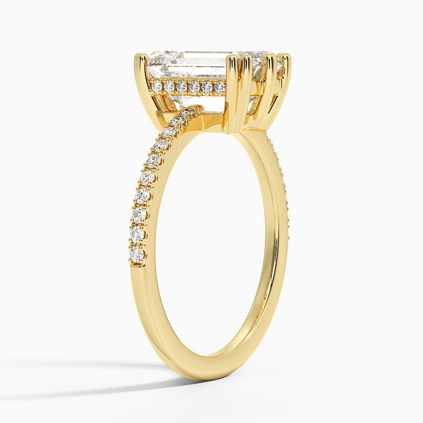 18K Yellow Gold Luxe Kalina Hidden Halo Diamond Ring