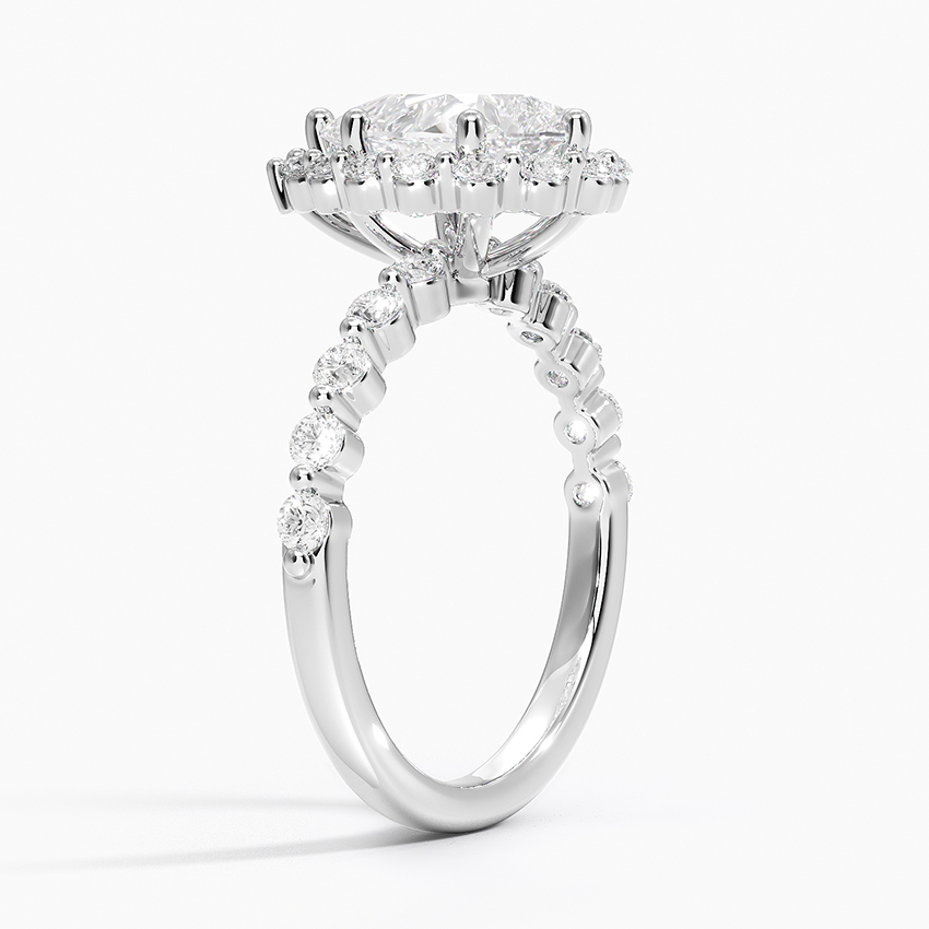 18K White Gold Marseille Halo Diamond Ring (1/2 ct. tw.)