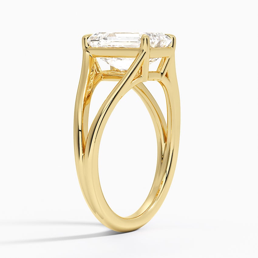 Tressa Split Shank Solitaire Engagement Ring