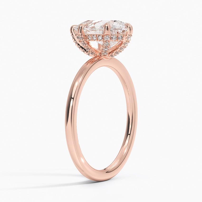 14K Rose Gold Lumiere Diamond Ring