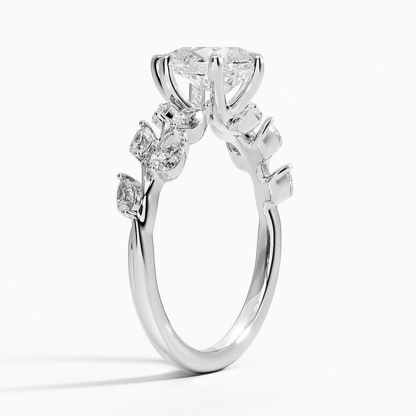 18KW Moissanite Amaranta Diamond Ring (1/2 ct. tw.), large top view