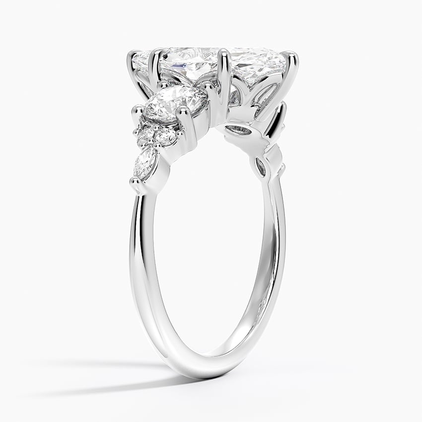 Luxe Nadia Three Stone Diamond Ring