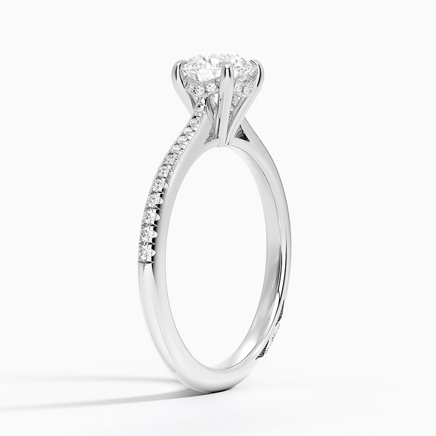 18KW Morganite Tacori Founder's Diamond Ring, large top view