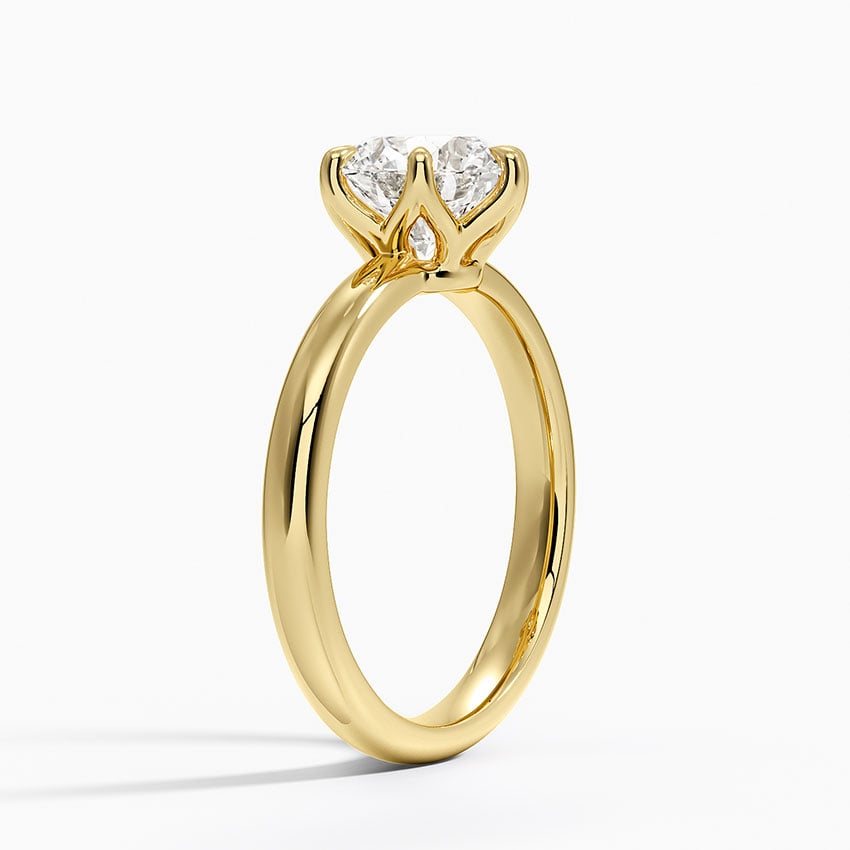 18K Yellow Gold Esme 2.5mm Solitaire Ring