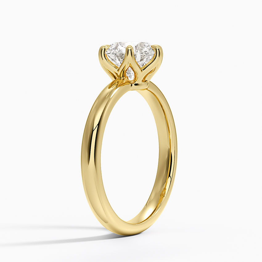 18K Yellow Gold Esme 2.5mm Solitaire Ring