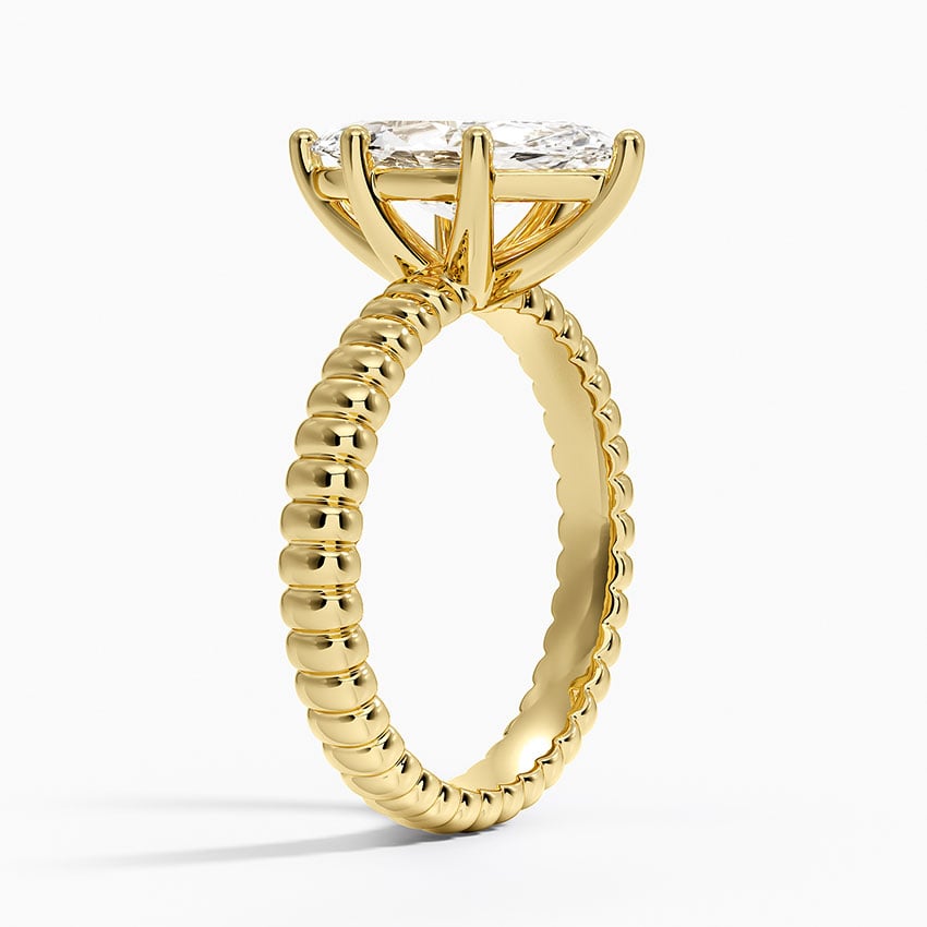 Petra Textured Solitaire Ring