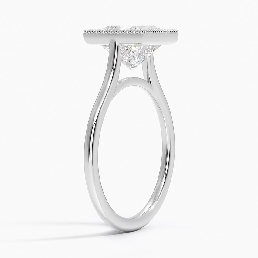 18K White Gold Margot Bezel Ring