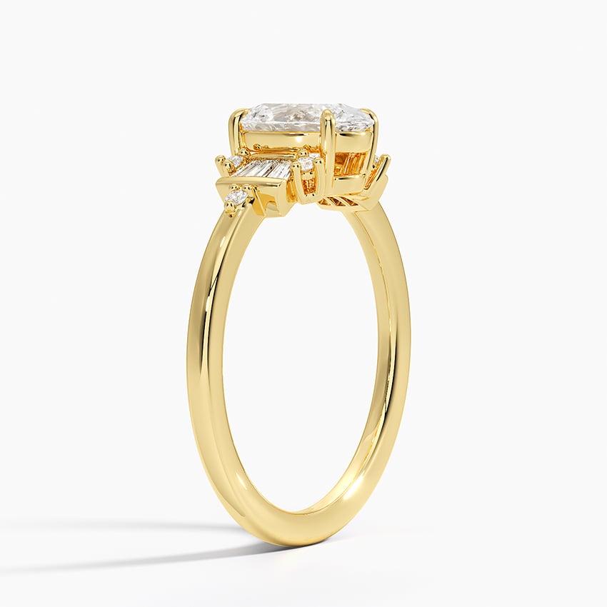 18K Yellow Gold Daphne Art Deco Ring