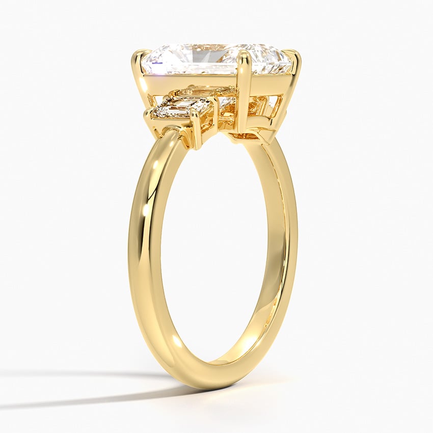 Three Stone Diamond Engagement Ring - Rhiannon