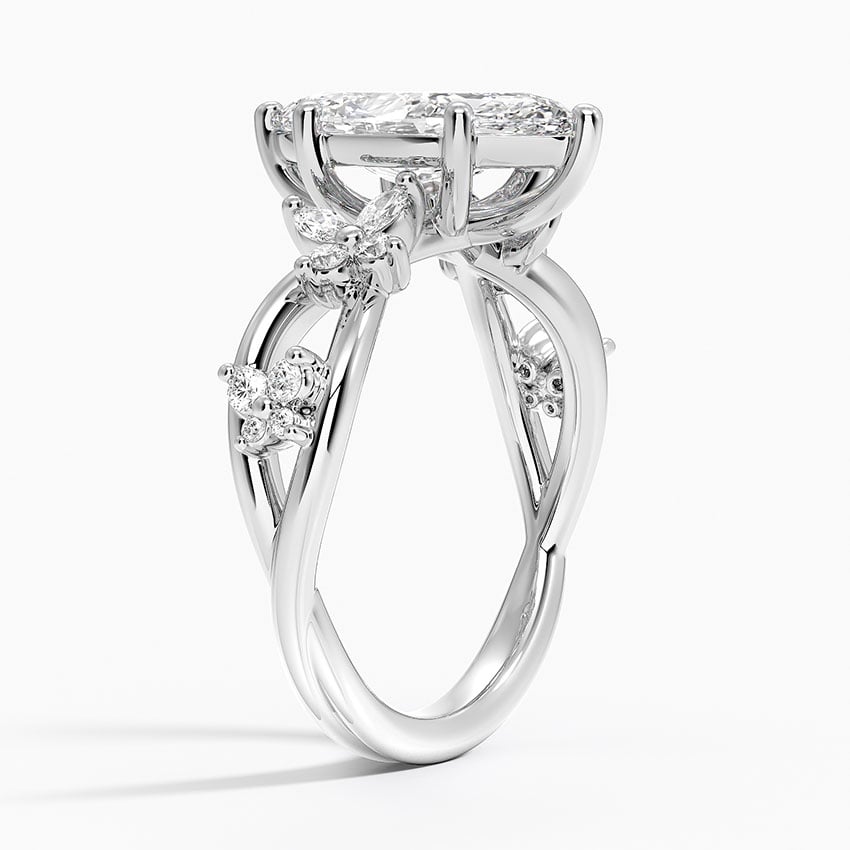 18K White Gold Secret Garden Butterfly Diamond Ring (1/4 ct. tw.)