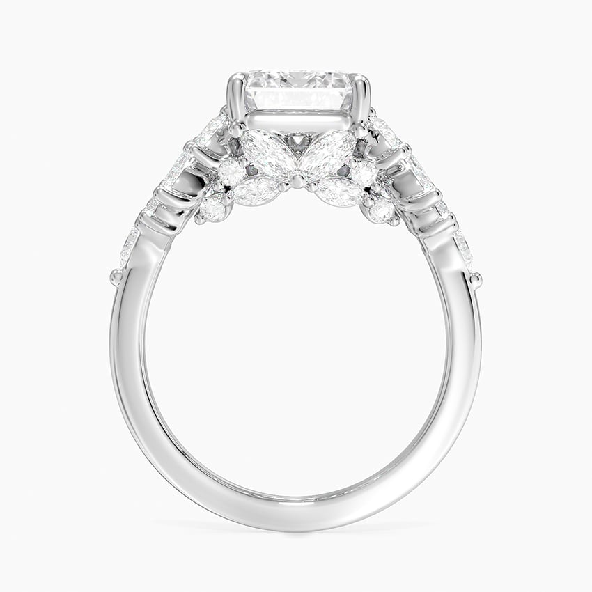 Grand Nadia Diamond Ring in 18K White Gold