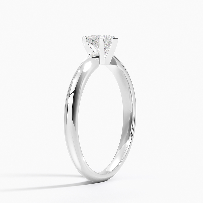 18K White Gold Classic Six-Prong Solitaire Ring