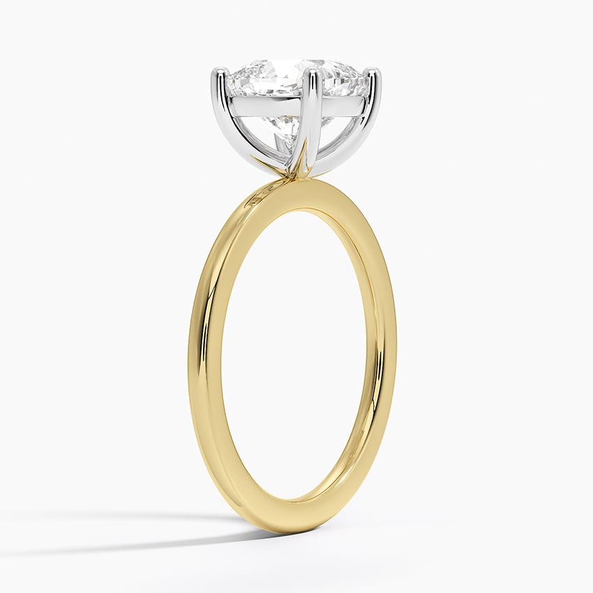 Platinum Mixed Metal Perfect Fit Solitaire Ring