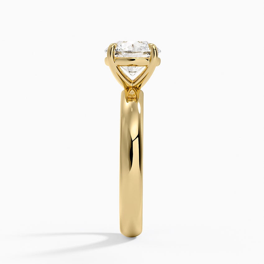 Audrey Perfect Fit 3mm Solitaire Ring in 18K Yellow Gold