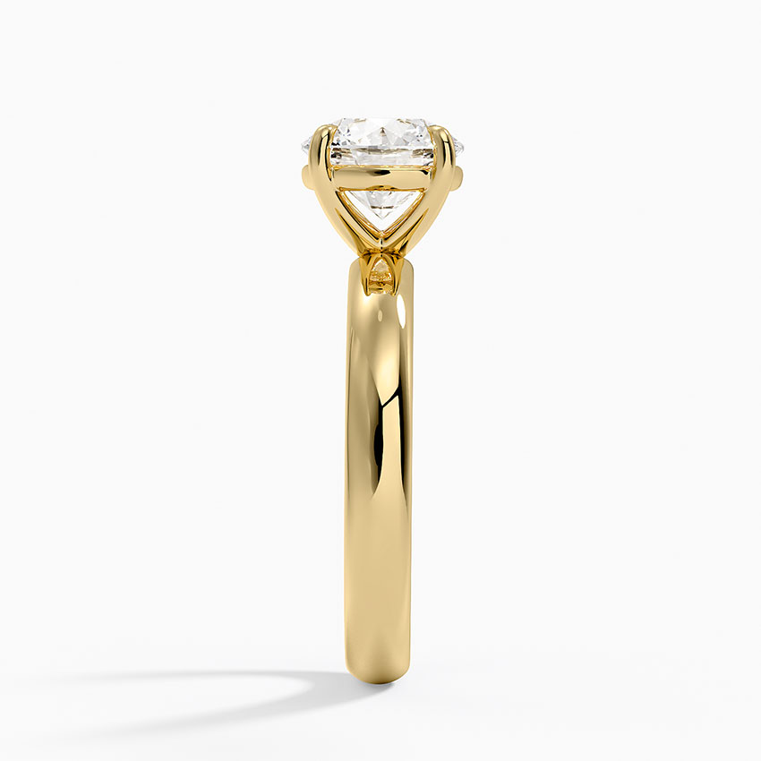 Audrey Perfect Fit 3mm Solitaire Ring in 18K Yellow Gold