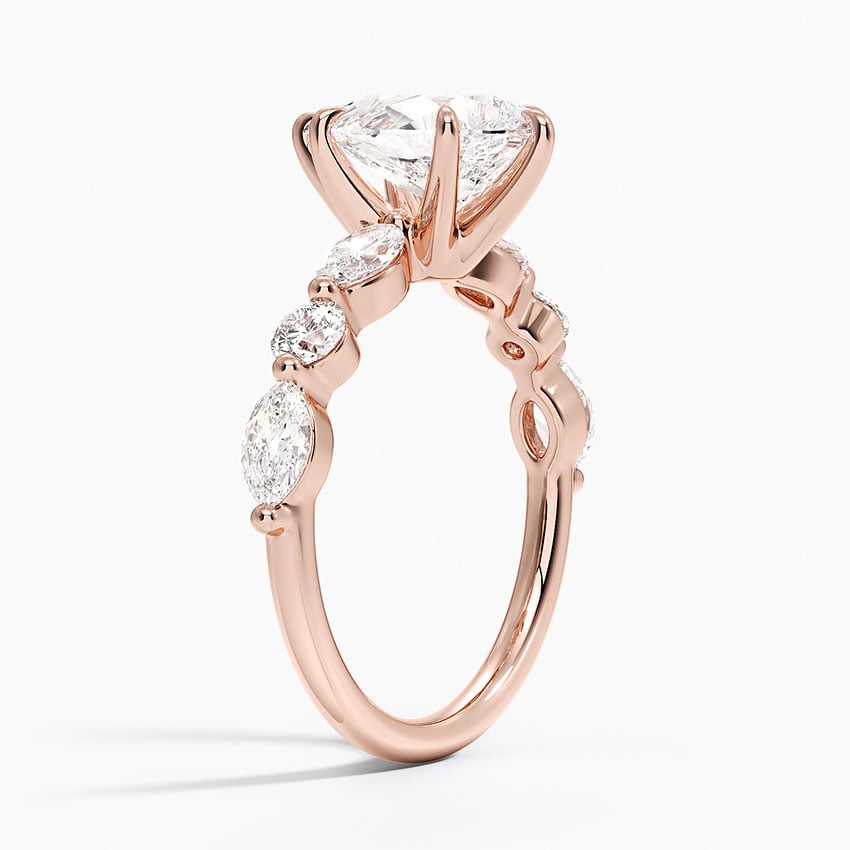 14K Rose Gold Grand Versailles Diamond Ring