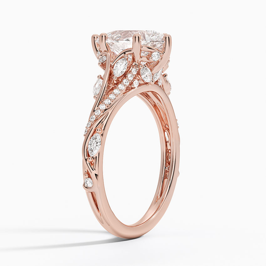 14K Rose Gold Begonia Vine Diamond Ring (1/2 ct. tw.)