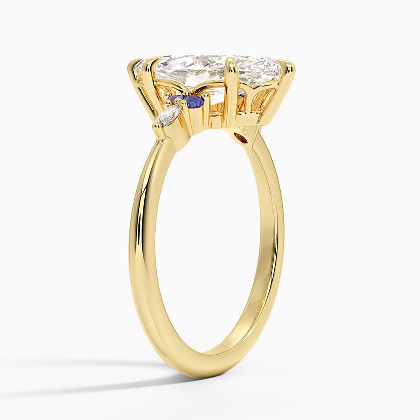 Sapphire and Diamond Engagement Ring
