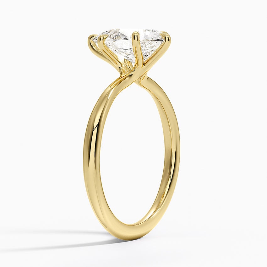 2mm solitaire Engagement Ring - Freesia