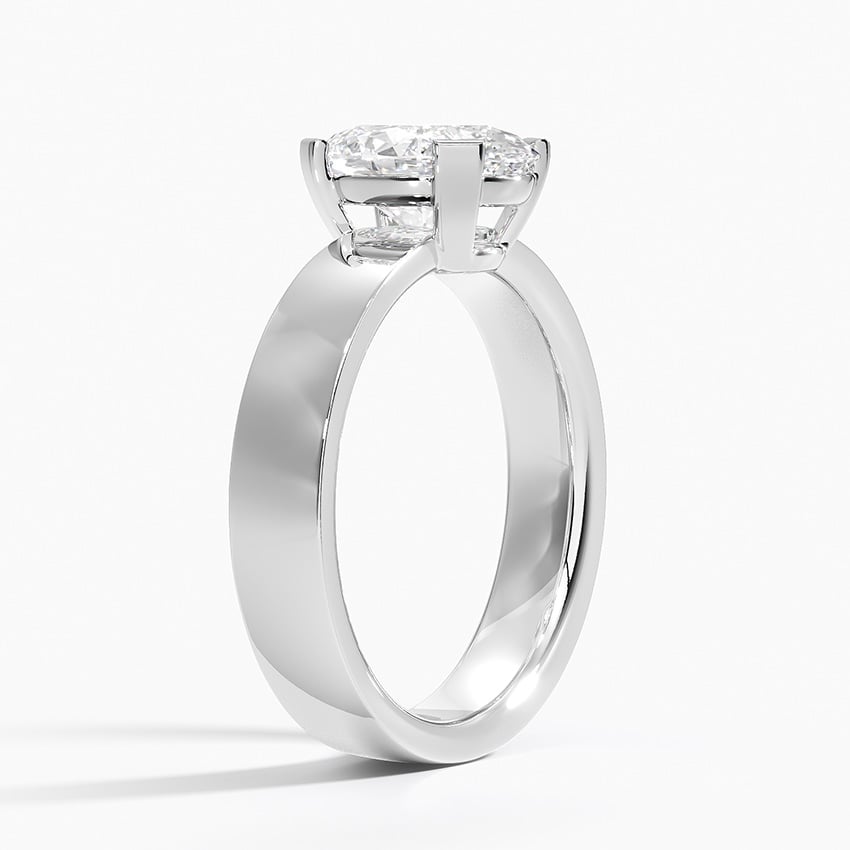 18K White Gold Parker Solitaire Ring