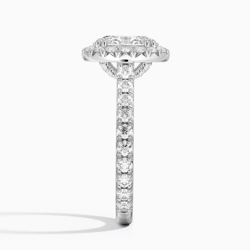 18K White Gold Luxe Sienna Halo Diamond Ring (3/4 ct. tw.)