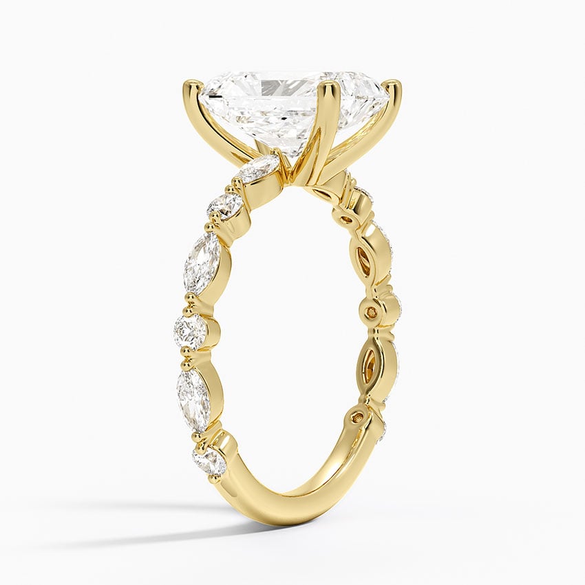 18K Yellow Gold Versailles Three-Quarter Coverage Diamond Ring (1/2 ct. tw.)