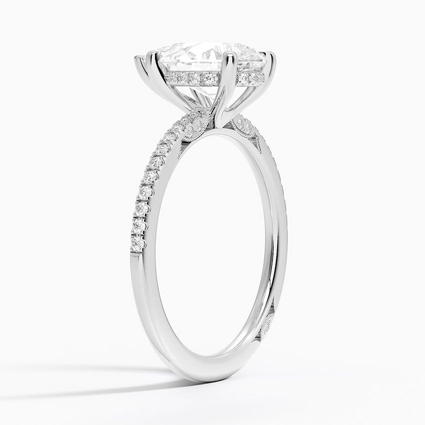 Diamond Accented Gallery Pave Band Setting