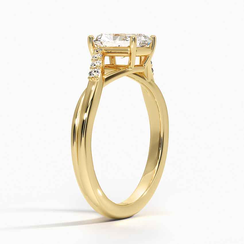 18K Yellow Gold Chamise Diamond Ring (1/15 ct. tw.)
