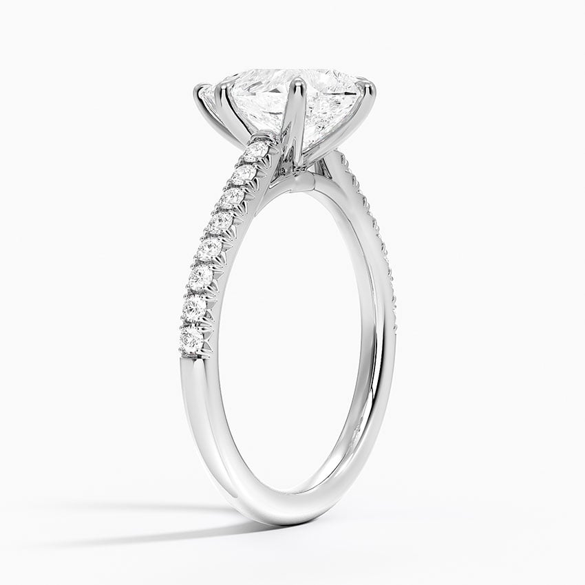 Cathedral Pavé Diamond Ring