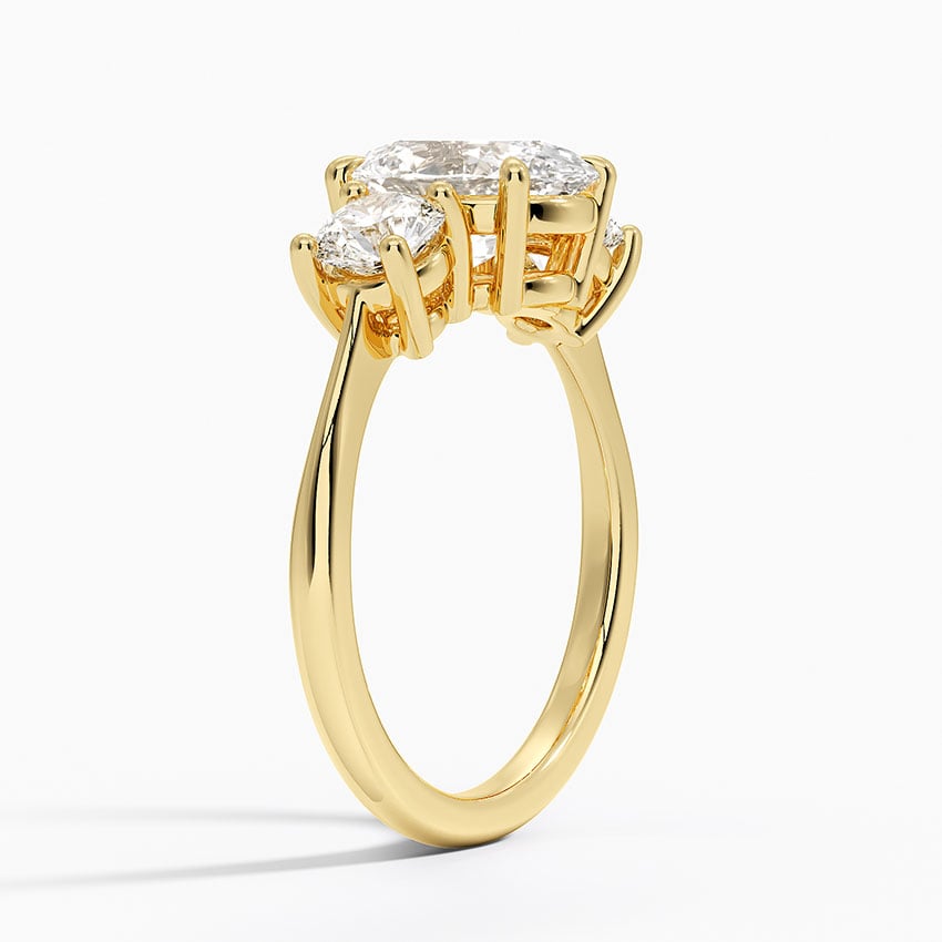 18K Yellow Gold Luxe Selene Three Stone Diamond Ring (2/3 ct. tw.)