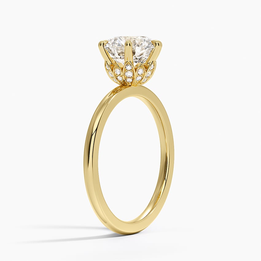 Petal Prong Engagement Ring