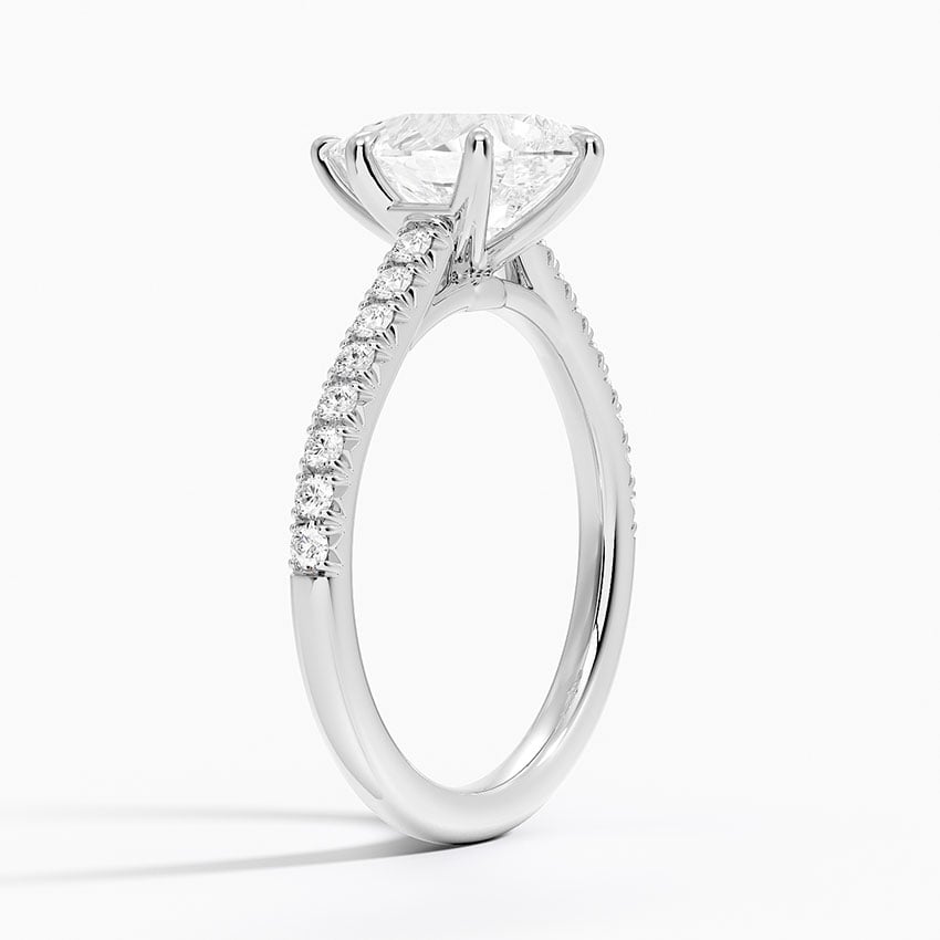 Cathedral Pavé Diamond Ring