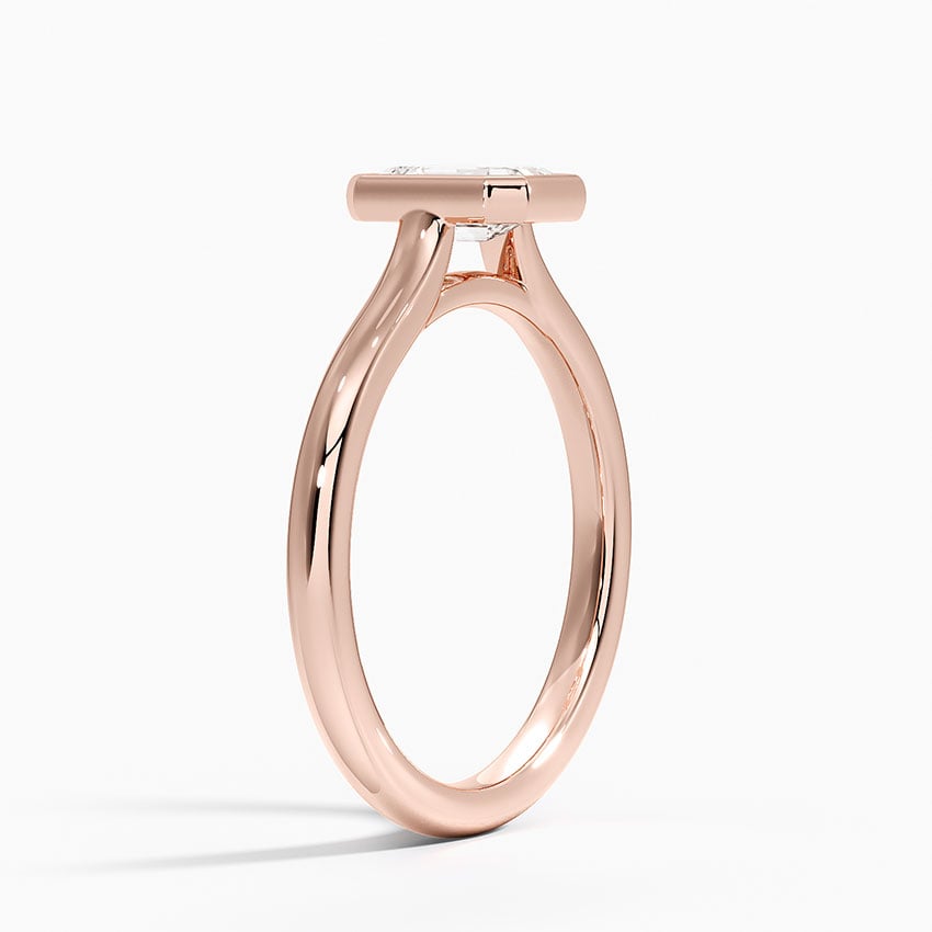 14K Rose Gold Luna 2mm Bezel Ring