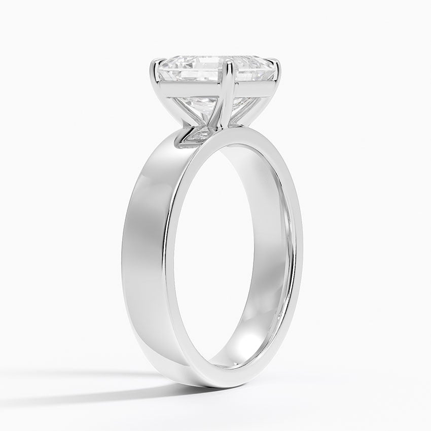 18K White Gold Peyton 4mm Solitaire Ring