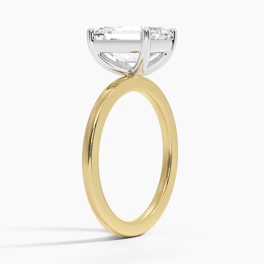 Platinum Mixed Metal Perfect Fit Solitaire Ring