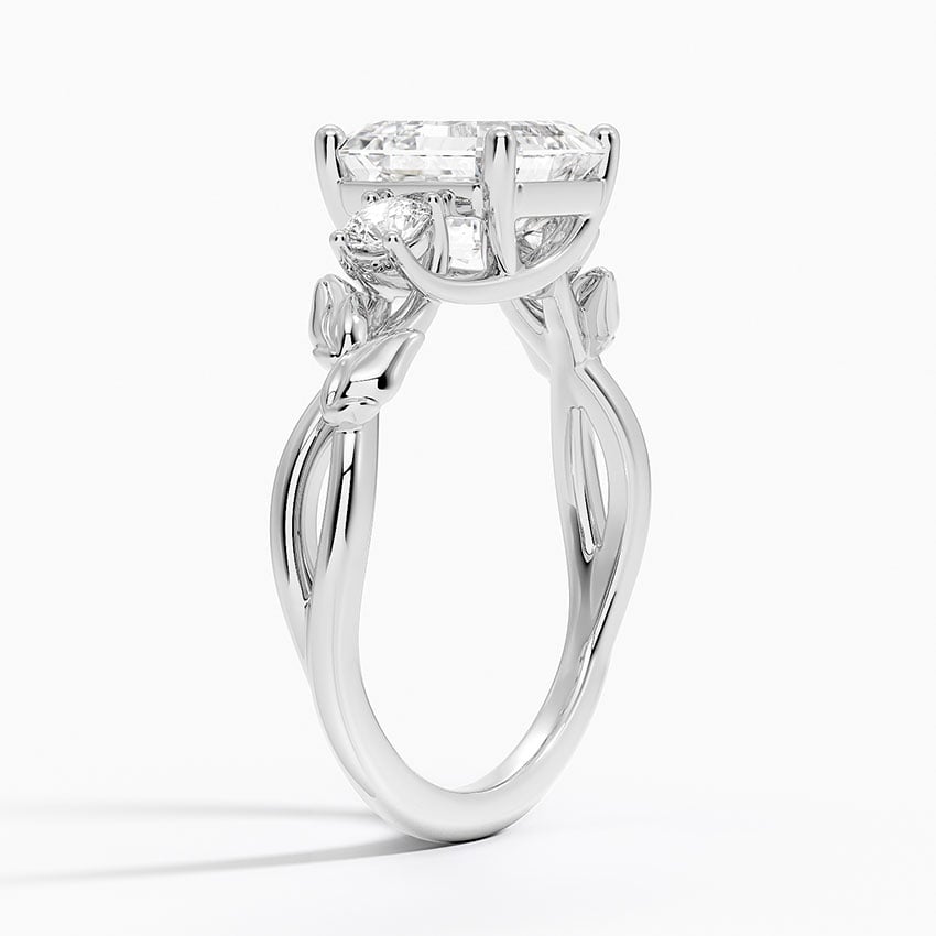 Budding Willow Three Stone Diamond Ring